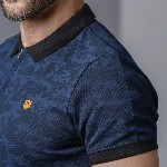 Polo Freeman T Porter homme Ridley Camo bleu