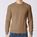 Pull en laine Us Polo Assn homme camel