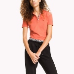 Polo femme Tommy Hilfiger Jeans corail