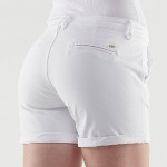 chino short femme Le Temps des Cerises Live blanc